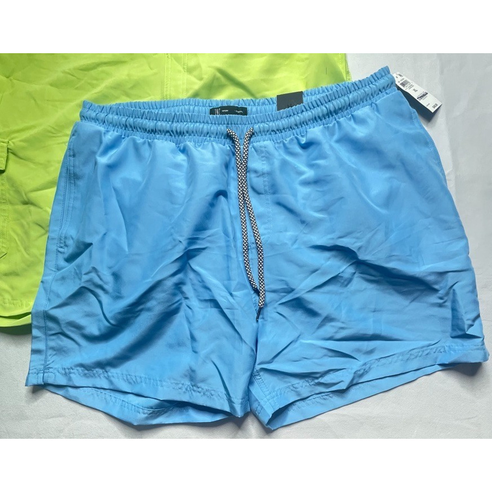 Mens Swimming Trunks 2 PC Lot Drawstring Pockets Quick Dry Board Shorts Size XL - Picture 2 of 15